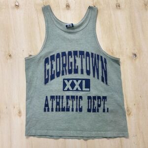 Vintage Georgetown Hoyas Tank Top Shirt Mens Medium Green NCAA America's Finest